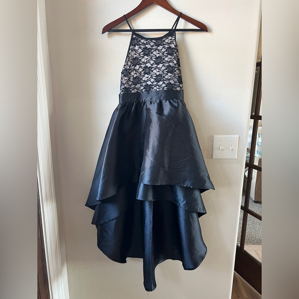 Nickie Lew Hi-Low Girl’s Dress Taffeta skirt size 12